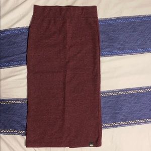 Superdry Heathered Burgundy Jersey Pencil Skirt